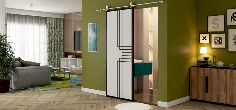 sliding bathroom door installation in Rancho Mirage